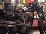 Harley Davidson FXE Shovelhead mit selbstgebauter Auspuffanlage im High Pipe Style, Projekt: Back To The Future, bttf
